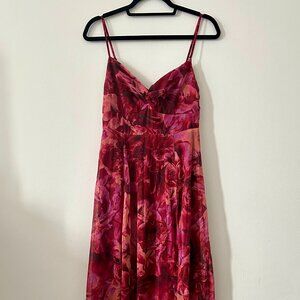 COPY - Beautiful Soul Burgundy Floral Print Twist-Front Maxi Dress